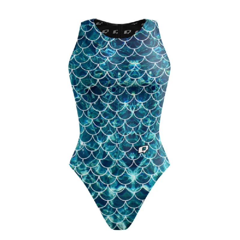 Scales - Women Waterpolo Swimsuit Classic Cut Bold Swimsuit Design