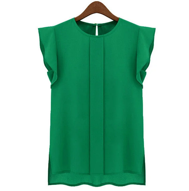 Fashion Women's Casual Loose Sleeveless Chiffon Vest Tank T Shirt Tops S M L XL-- Anti-Pilling Machine Wash Handmade Fashion Women's Casual Loose Sleeveless Chiffon Vest Tank T Shirt Tops S M L XL-- Anti-Pilling Machine Wash Handmade