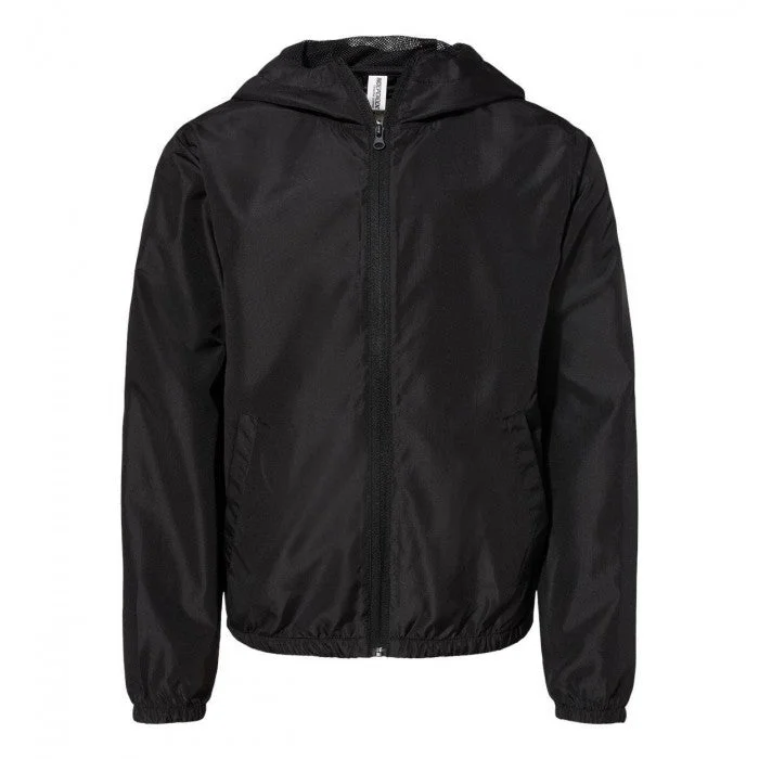 Independent Trading Co. Youth Lightweight Windbreaker Full-Zip Jacket Front Pockets Side Pockets Patch Pockets Independent Trading Co. Youth Lightweight Windbreaker Full-Zip Jacket Front Pockets Side Pockets Patch Pockets