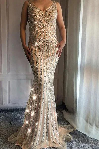 V Neck Long Mermaid Rhinestone Beaded Luxury Prom Dresses Backless Party Dresses Tunics Trousers formal V Neck Long Mermaid Rhinestone Beaded Luxury Prom Dresses Backless Party Dresses Tunics Trousers formal