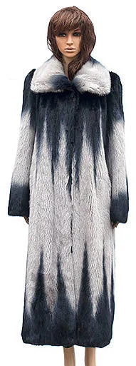 Winter Fur - W59F06GRT Women's 7/8 Mink Jacket in Grey Knit Jacket Woven Jacket Fleece Jacket Winter Fur - W59F06GRT Women's 7/8 Mink Jacket in Grey Knit Jacket Woven Jacket Fleece Jacket